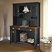 Bush Furniture Fairview Computer Desk with Hutch and Drawers, Antique Black