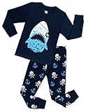 Boys Shark Pajamas Children Christmas PJs Kids Clothes Size 2-7 Years