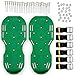 Lawn Aerator Shoes with 3 Adjustable Straps and Metal Buckles - Heavy Duty Spikes Lawn Aerator Sandals for Aerating Your Grass Lawn or Yard