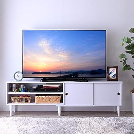 Amazon おしゃれな引き戸デザイン テレビボード テレビ台