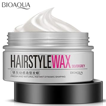 Amazon Com Bioaqua Hair Style Wax Silver Grey Matte Color Natural