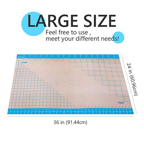 36x24 inch XXL Silicone Baking Mat Extra Large Pastry Fondant Dough Mat