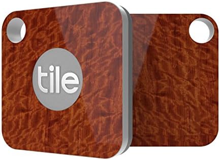 Tile Mate Compatible - Bubinga Rich Wood Premium Skin Decal by Aretty (4 - Pack)