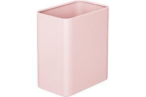 Cesun Pink Bathroom Trash Can 2.1 Gallon Wastebasket, Small Modern Metal Garbage Can Office Waste Basket, Stainless Steel Trash Bin for Bedroom, Home Office, Toilet, rv, Near Desk, Under Sink