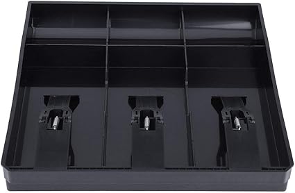 Amazon Co Jp キャッシャー レジ 金銭登録機挿入トレイ キャッシュドロワー レジ 引き出し Abs 24 5 24 5 3 5センチメート 3札 3 硬貨 収納ボックス 挿入トレイの交換 色 黒 ホーム キッチン