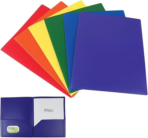 2 pocket folders with business card slot