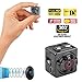 Mini Spy Hidden Wireless Camera with Audio Recorder 1080P - Wide-Angle Secret Small HD Nanny Cam - Night Vision, Motion Detector - Infrared Indoor Security Camera for Home,Office and Outdoor - No Wifi