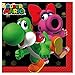 Super Mario Party Supplies Pack for 16 Guests Includes: 16 Dessert Plates and 16 Beverage Napkins