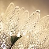 C9 Warm White Christmas Lights Set of 25, 17 Ft, LED White Christmas Lights Indoor-Outdoor Christmas Lights C9 Christmas Lights White LED Christmas Lights