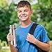 LifeSky Stainless Steel Water Bottle, Double Wall Vacuum Insulated Leak Proof Sports Bottle, Keep Liquid Cold for up to 24 Hours, Wide Mouth, 17 OZ