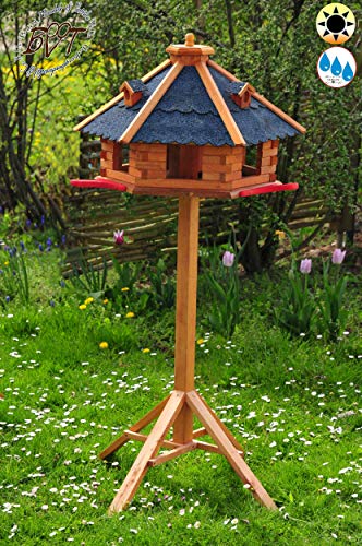 Btv Olive Tree Bird Feeder With Runway And Bitumen Roof Solid