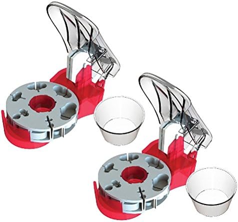 (Set/2) Pill Cutter w/ Self-Retracting Blade &amp; Pill Catch Cup For Medication