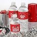 Class of 2020 Graduation Water Bottle Labels - 24 Stickers (Red)