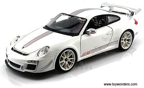 BBurago - Porsche 911 GT3 RS 4.0 Hard Top (1/18 scale diecast model car, White) 11036 diecast motorcycles and cars