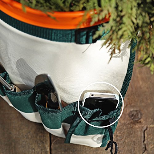 GardenHOME Ergonomic Garden Tools 4 Piece Tool Set with Trowel, Cultivator, Transplanter (7T)