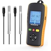 Tzone Temperature and Humidity Data Logger USB Digital Temp RH Recorder | Dual Channel,Handheld Thermometer Recording with Probe,Auto Report,for Greenhouse Freezer Lab Industrial,Hygrometer Monitor