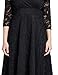 Lookbook Store Women's Black Lace Mother of The Bride Bridal Empire Dress 20W