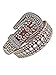 Luxury Divas Brown Rhinestone Studded Western Belt For Women Size Small Brown Large
