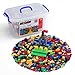JaxoJoy 1000-Piece Building Bricks - Multi Color Blocks - Snug Fit with All Major Brands