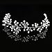 BBTO 6 Pieces Wedding Bridal Hair Pins, Crystal Rhinestone Headband, Wedding Crown Hair Jewelry Hair Accessories for Women and Girls (Silver)