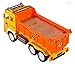 WolVol Electric Dump Truck Toy for Kids with Stunning 4D Flashing Lights and Sounds Music, Bump and Go Action Changes Directions on Contact
