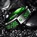 Nuncad Green Tungsten Carbide Wedding Band Ring Celtic Dragon Green Carbon Fiber for Men 8mm Size 7 to 12