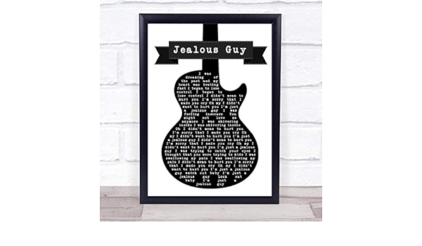 John Lennon Jealous Guy Cita Para Guitarra Con Diseno De Letras Color Blanco Y Negro Large A3 Amazon Es Hogar Y Cocina John Lennon Jealous Guy Cita Para Guitarra Con Diseno De Letras Color Blanco Y Negro Large A3 Amazon Es Hogar Y Cocina