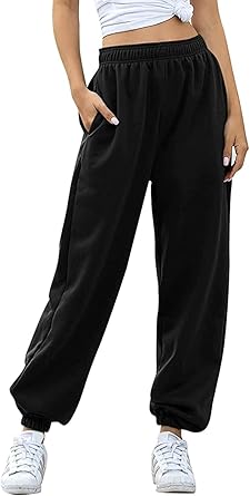 high waisted baggy trousers