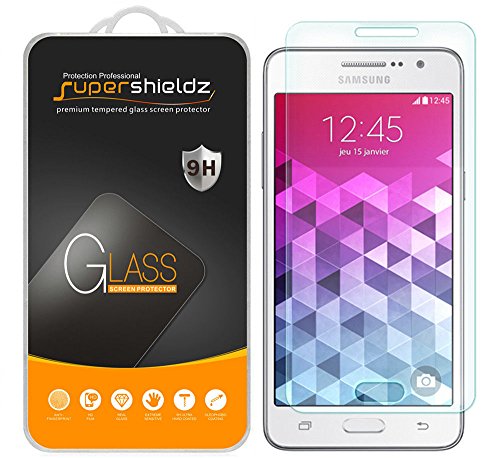 Supershieldz for Samsung "Galaxy Grand Prime" Tempered Glass Screen Protector, Anti-Scratch, Anti-Fingerprint, Bubble Free, Lifetime Replacement Warranty