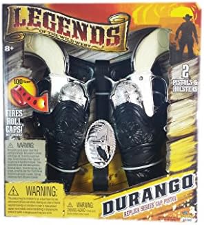 Legends of the Wild West Durango Replica Series Cap Pistols & Double Holster Set Black