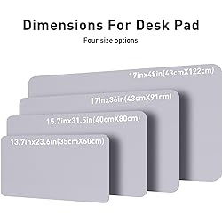 Aothia Large PU Leather Desk Pad Protector