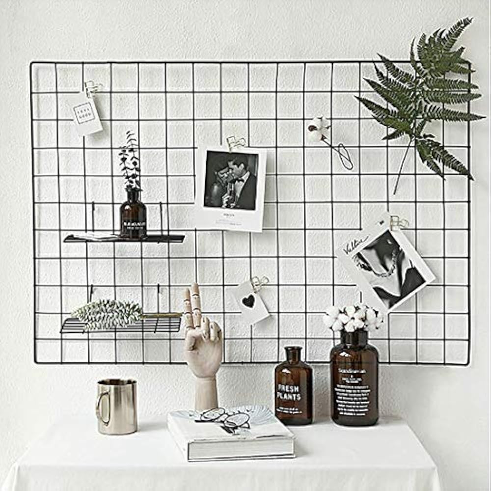 Grid Wire Panel,Picture Decoration For Room Clip Photo Holder