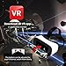 VR Headset with Remote Controller, Virtual Reality Headset VR Goggles for 3D Movie Games, VR Glasses Compatible with 4.5 - 6.3 inch Screens,  No Dizzy Feeling