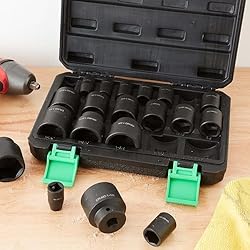 Amazon Basics 19-Piece 1/2-Inch Drive 6 Point