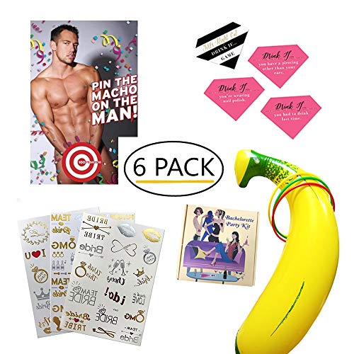 Buy Bachelorette Party Games Kit Inflatable Banana Ring Toss Party Game, Girls Night Out Drink