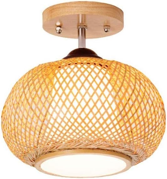 ZLMAY Handgemachte Deckenleuchte kreative Deckenleuchten Rattan-Laterne