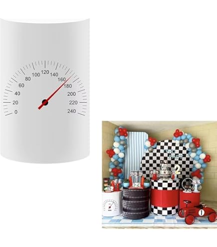 Aerdce Red Cylinder Pedestal Table Cover - Stretchy Plinth Cover For Racing Party Decor 1 thumbnail image