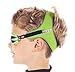 Hurdilen Frogglez New Explorerz Jr. Kids Swimming Goggles with Custom Fit Neoprene Strap, Comfort First Design, Unisex (Greenz)