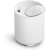 Fellow 10 oz Rocky Lowball Tumbler - Insulated Stainless Steel Whiskey and Cocktail Tumbler with Ceramic Interior and Swivel Pebble Lid (Matte White)