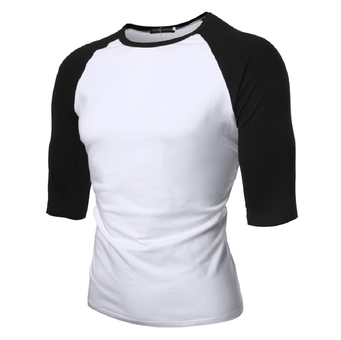 Yuny Men S Spell Color Top Crew Neck Student Comfort All Match T