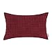 CaliTime Cozy Pillow Cover Case for Couch Sofa Bed Comfortable Supersoft Corduroy Corn Striped Both Sides 12 X 20 Inches Burgundy