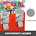 Mophorn Triple Head Gumball Candy Vending Machine with Stand Durable Metal Body Removable Canisters Capsule Bouncy Ball Gumball Vending Dispenser Machine Red