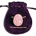 Polar Jade Rose Quartz Yoni Egg, Undrilled, Small Size, Pink Love Stone, for Women for Strengthening Pelvic Floor Muscles and for Countering Stress Adult Urinary Incontinence (Small (35x25mm))