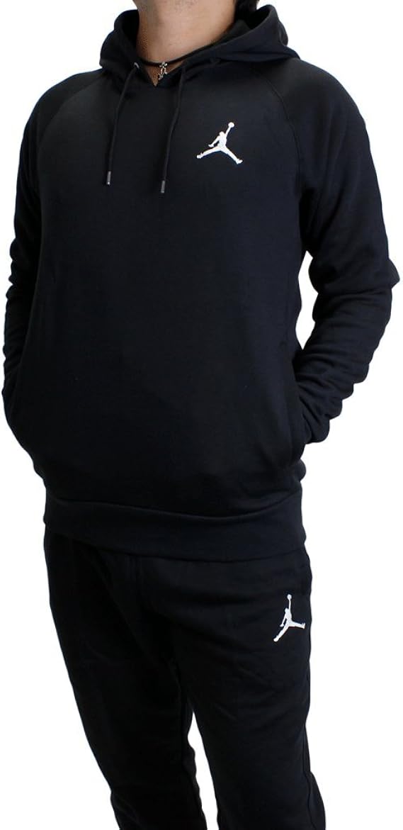 Amazon Nike Jordan ナイキ ジョーダン メンズ セットアップ スウェット 上下セット フーディー パーカー プルオーバー パンツ Jumpman Brushied Pullover Hoody Pant Black White ブラック ホワイト 6267 6899 010 S トレーナー パーカー 通販