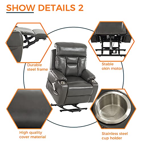 Creatuis J&L Power Lift Chair with Three OKIN Motor Electric Lift