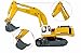Happy Cherry 1:87 Scale Diecast Crawler Hydraulic Excavator Mixer Construction Vehicle Transport Car Carrier Truck Toy Model Cars for Boys