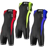 SLS3 Men`s Triathlon Tri Suit FX | 2 Pockets | Trisuit | Soft Custom Chamois | German Designed
