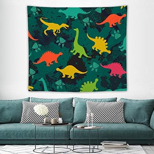 N\A Conjunto de Dinosaurio Animal Tapices de Camuflaje Verde Tapiz para