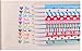 GCIYAEN Fresh and lovely floral watercolor cartoon pen gel pen 10 Set