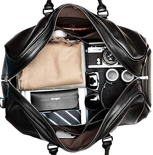 BOSTANTEN Genuine Leather Duffle Bag for Men Travel Overnight Gym Sports Luggage Duffel Bags 5 BOSTANTEN Genuine Leather Duffle Bag for Men Travel Overnight Gym Sports Luggage Duffel Bags